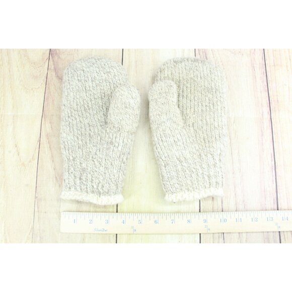 Women's Knitted Mittens Wool Fleece Lined - Picture 3 of 9